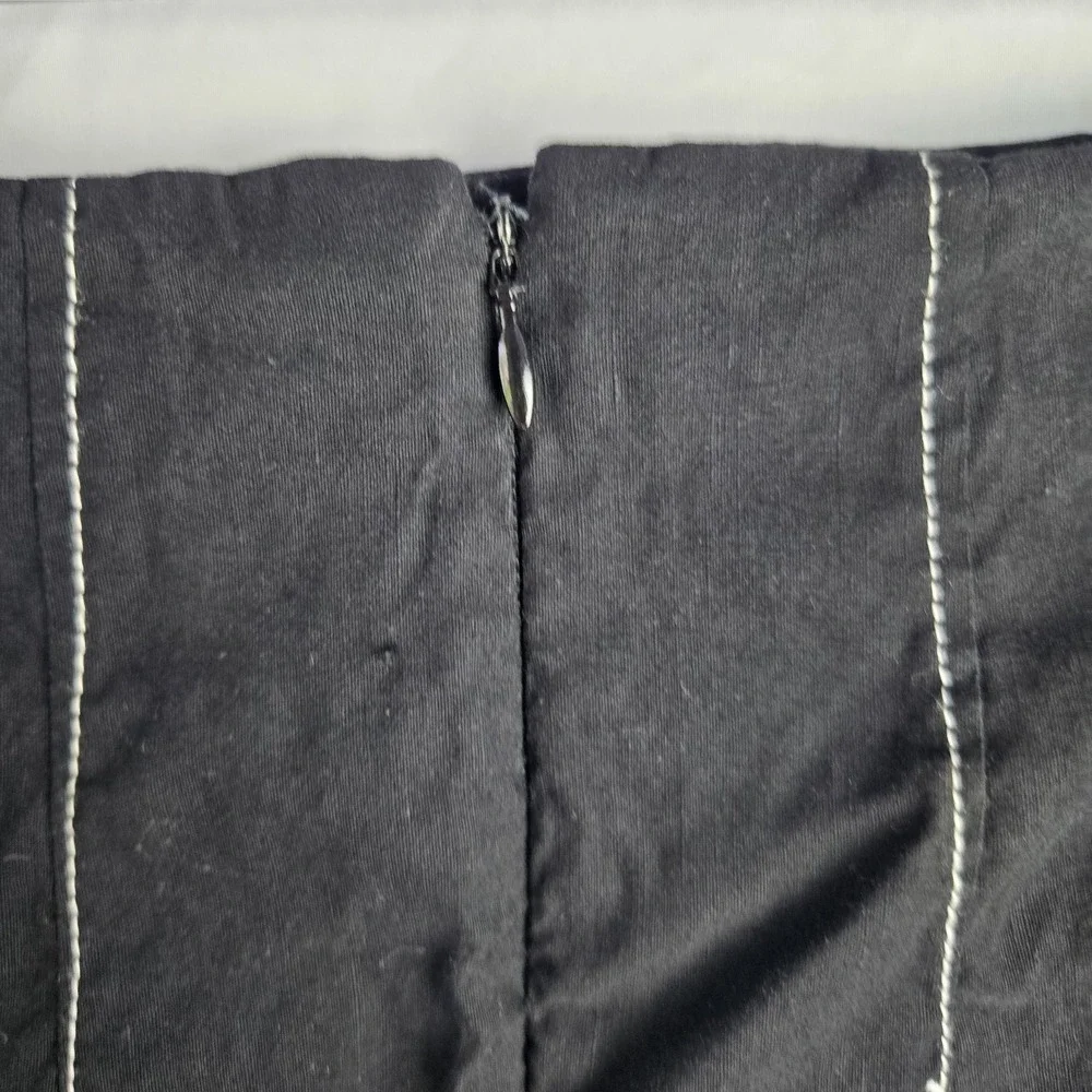 Anthropologie Maeve Contrast Mini Skirt Womens XL A Line Godet Flare Grunge Goth